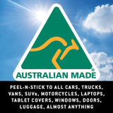 Australian Flag Car Decal (3" Round)