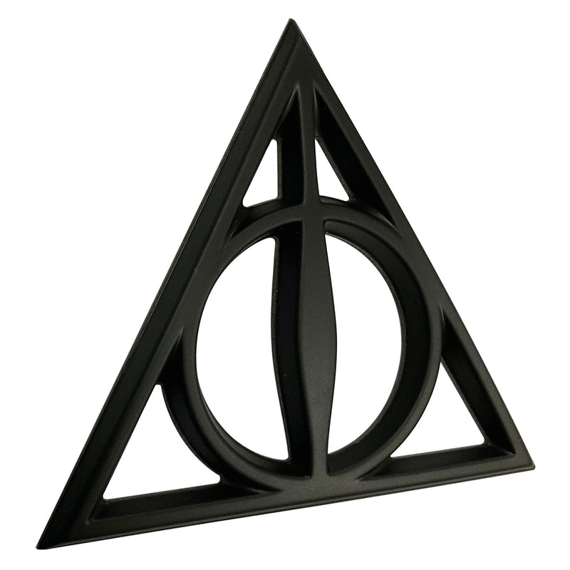 Harry Potter Deathly Hallows 3D Car Badge (Matte Black)