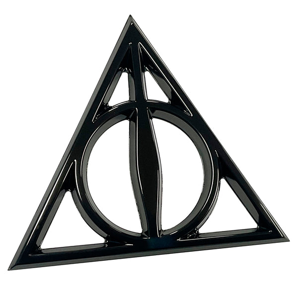 Harry Potter Deathly Hallows 3D Car Badge (Black Chrome)