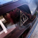 Harry Potter Deathly Hallows 3D Car Badge (Black Chrome)