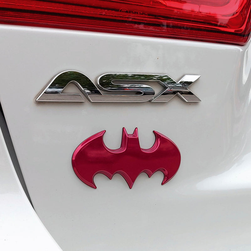 Batman 1989 Batwing 3D Car Badge (Pink Chrome)