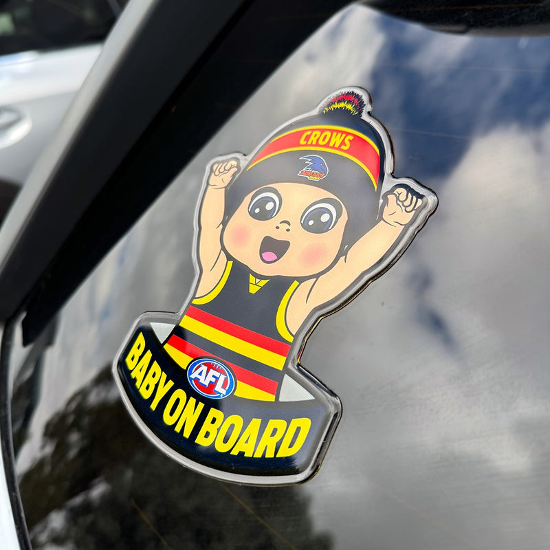 Adelaide Crows Baby on Board Decal