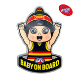 Adelaide Crows Baby on Board Decal