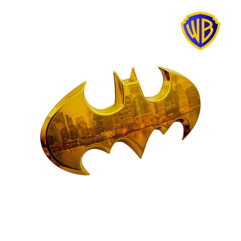 Batman 1989 Batwing 3D Car Badge (Yellow Chrome)