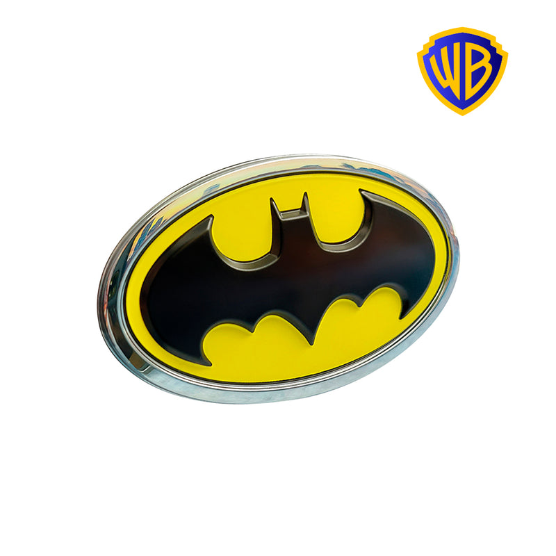 Batman 1989 Logo 3D Car Badge (Black, Yellow and Chrome)