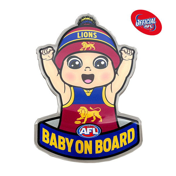 Brisbane Lions Baby on Board Decal