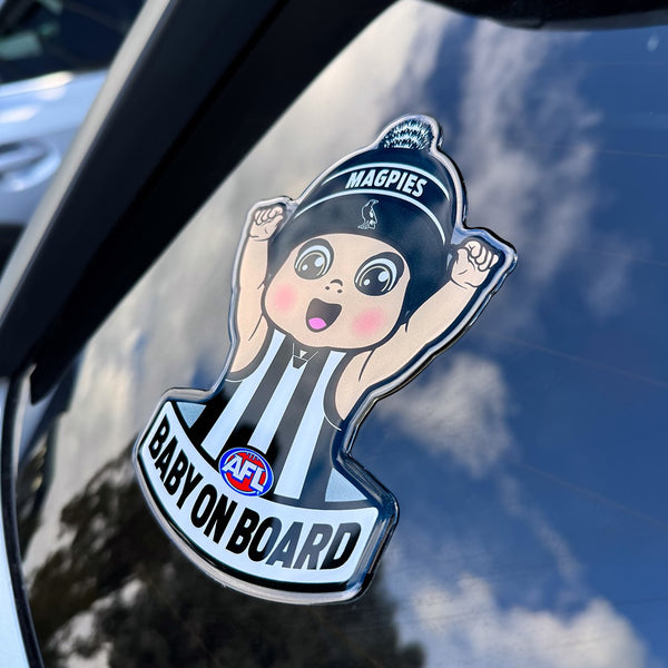 Collingwood Magpies Baby on Board Decal