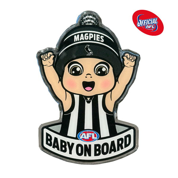 Collingwood Magpies Baby on Board Decal