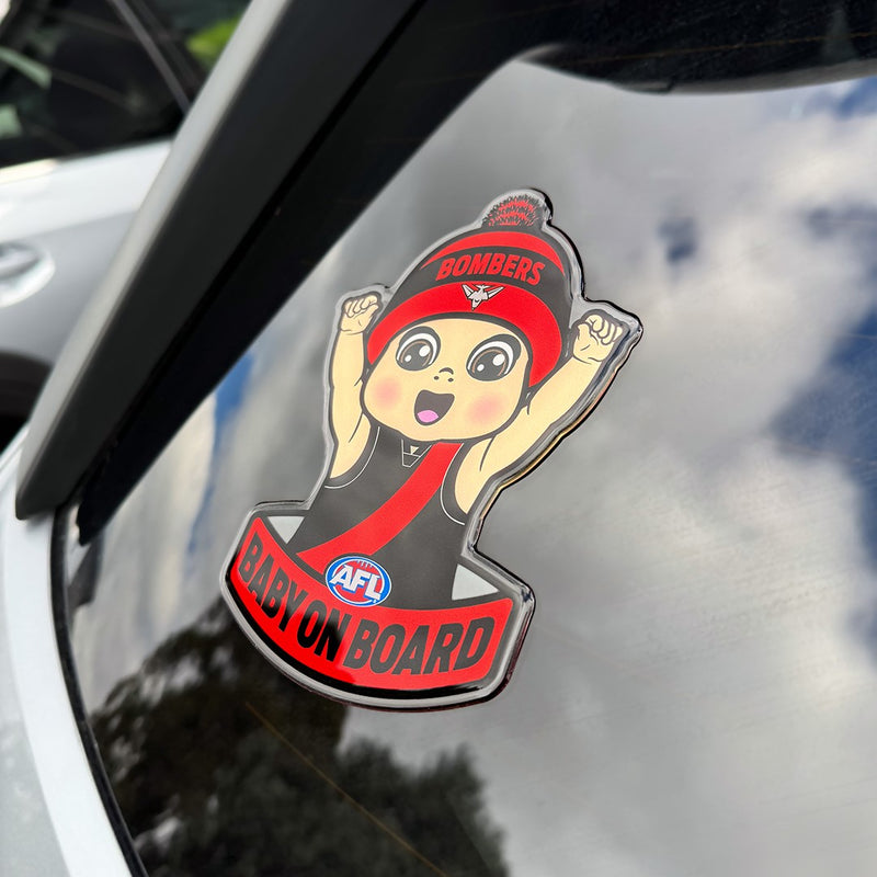 Essendon Bombers Baby on Board Decal