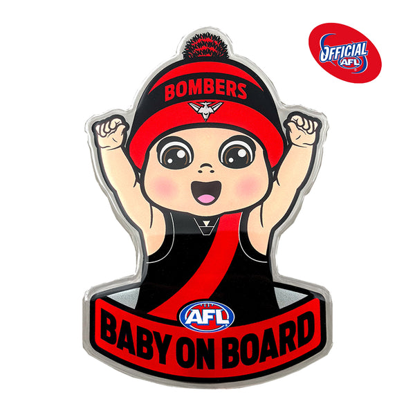 Essendon Bombers Baby on Board Decal
