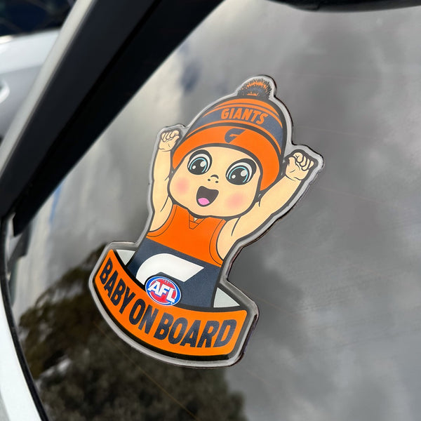 GWS Giants Baby on Board Decal