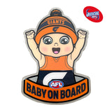 GWS Giants Baby on Board Decal