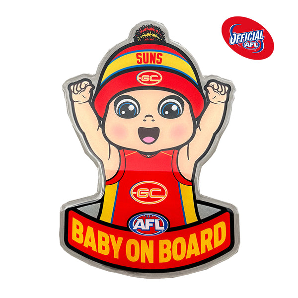 Gold Coast Suns Baby on Board Decal