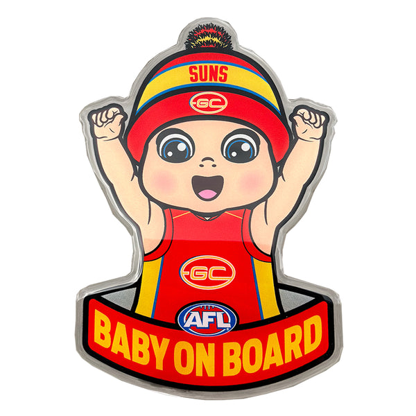 Gold Coast Suns Baby on Board Decal