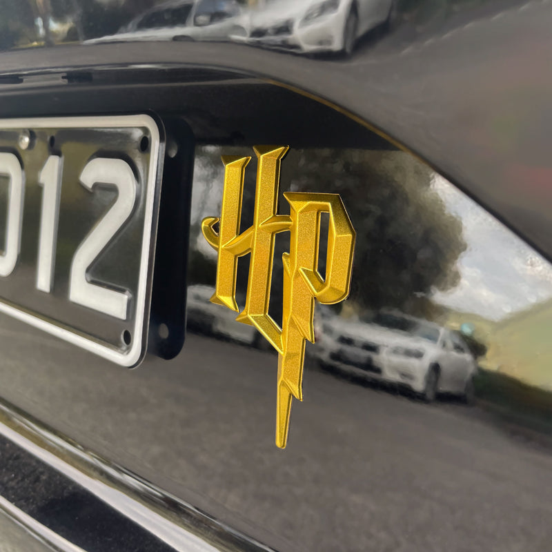 Harry Potter HP Symbol 3D Car Badge (Gold)