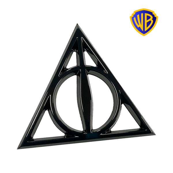 Harry Potter Deathly Hallows 3D Car Badge (Black Chrome)