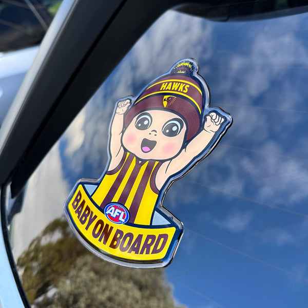 Hawthorn Hawks Baby on Board Decal