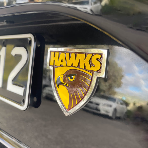 Hawthorn Hawks 3D Car Badge