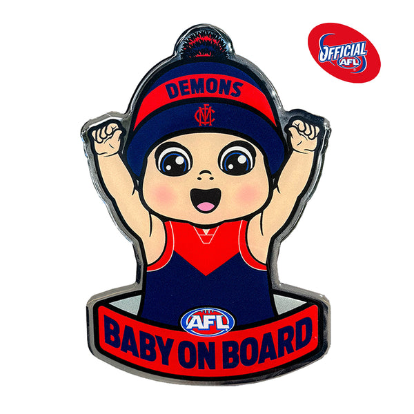 Melbourne Demons Baby on Board Decal