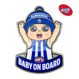 North Melbourne Kangaroos Baby on Board Decal