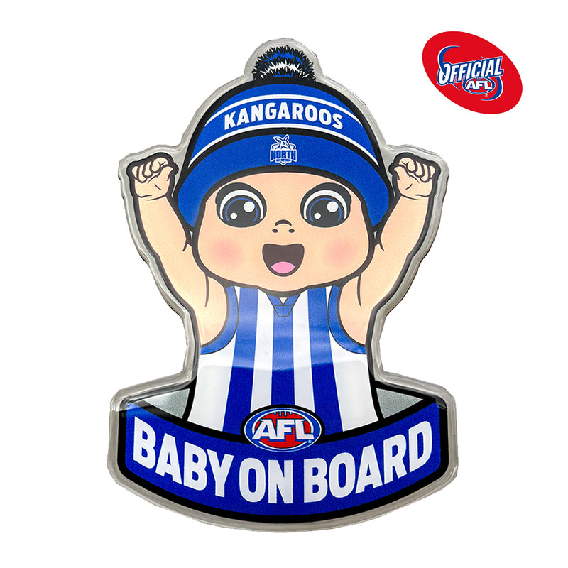North Melbourne Kangaroos Baby on Board Decal