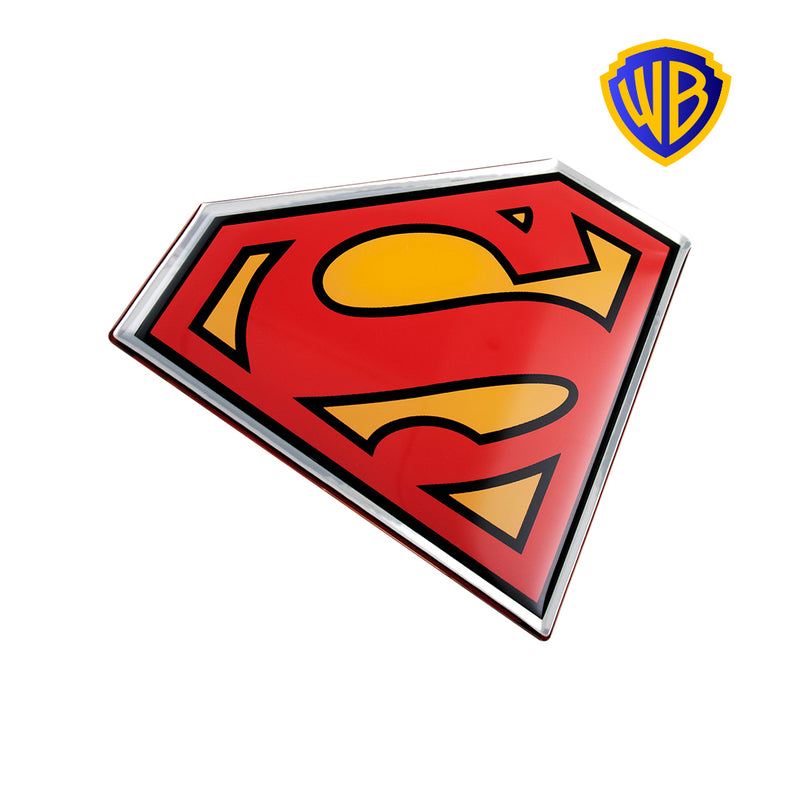 Superman Logo Decal (Black, Red, Yellow and Chrome)