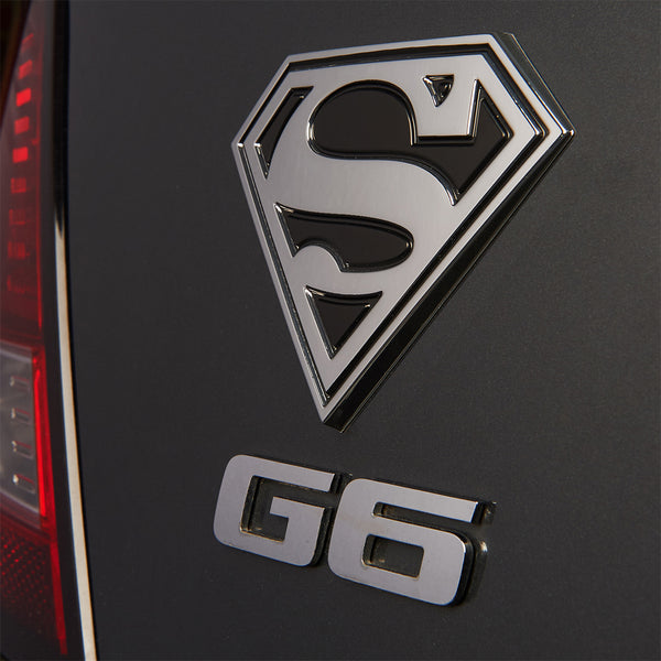 Superman 3D Car Badge (Black and Chrome)