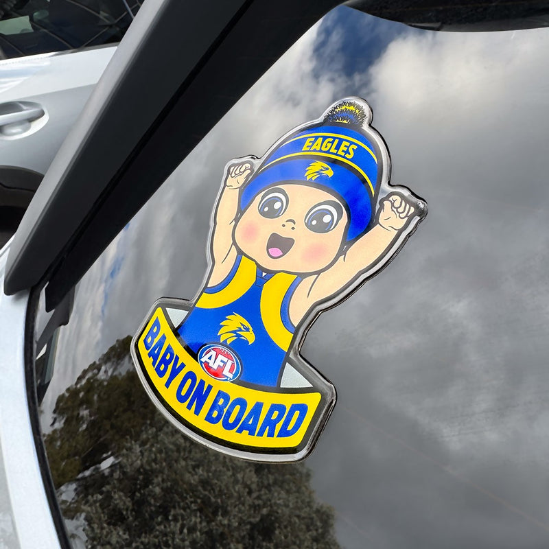 West Coast Eagles Baby on Board Decal