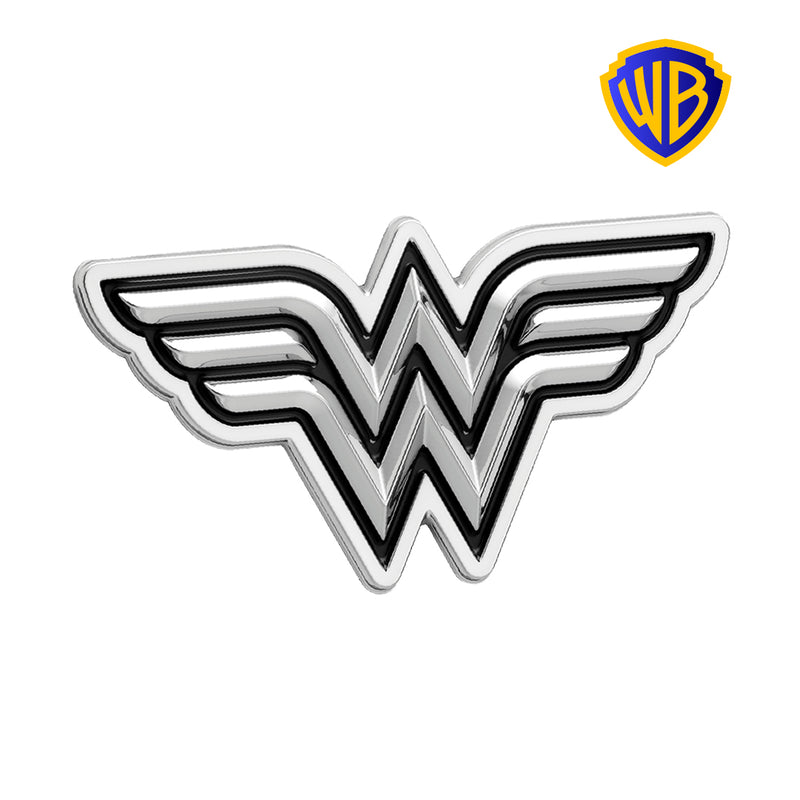 Wonder Woman 3D Car Badge (Black and Chrome)
