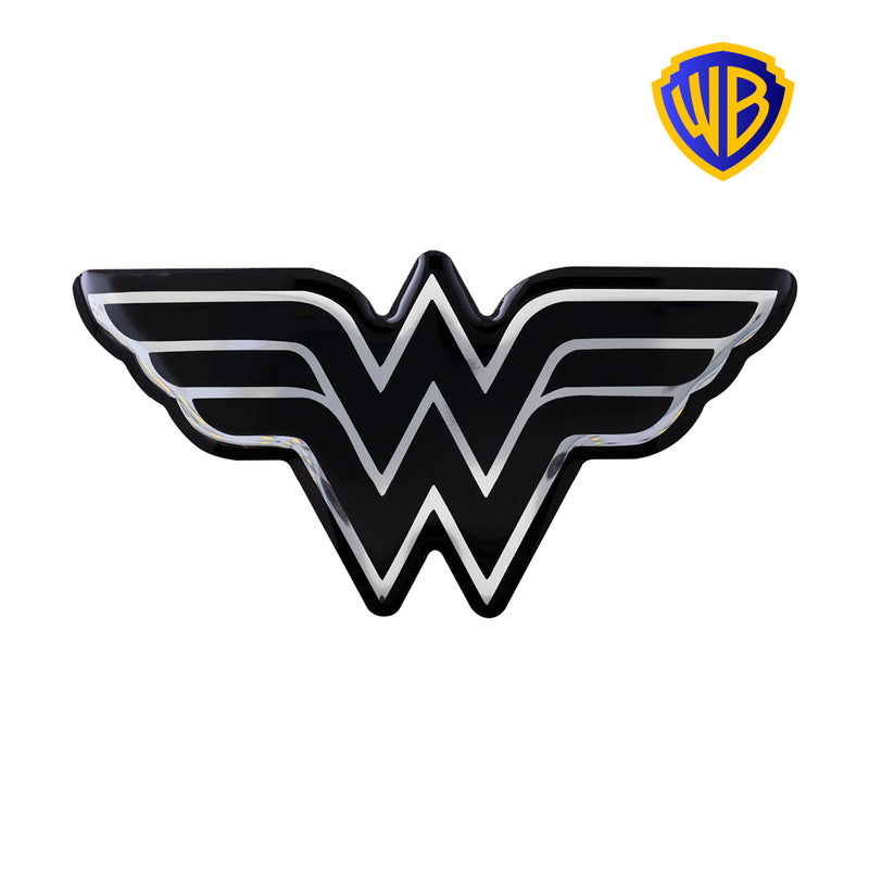 Wonder Woman Logo Decal (Black and Chrome)