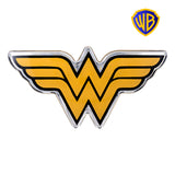 Wonder Woman Logo Decal (Black, Yellow and Chrome)