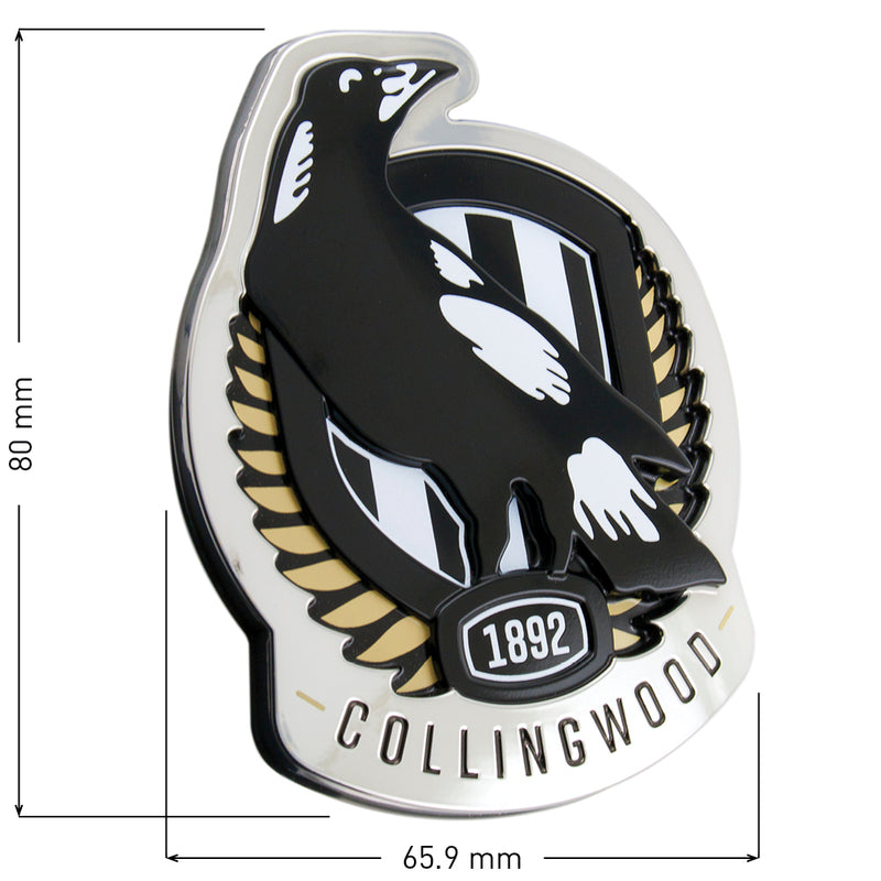 Collingwood Magpies 3D Car Badge