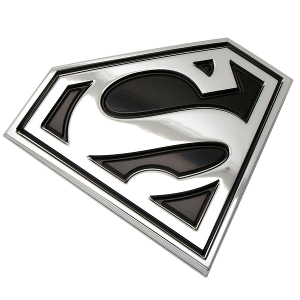 Superman 3D Car Badge (Black and Chrome)