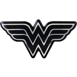 Wonder Woman Logo Decal (Black and Chrome)