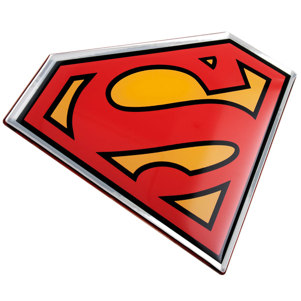 Superman Logo Decal (Black, Red, Yellow and Chrome)