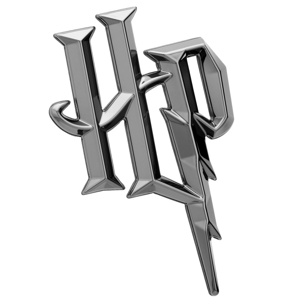 Harry Potter HP Symbol 3D Car Badge (Black Chrome) – Fan Emblems