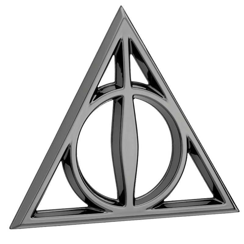 Harry Potter Deathly Hallows 3D Car Badge (Black Chrome)