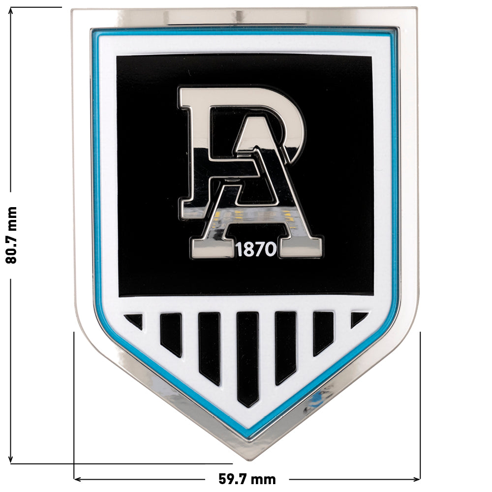 Port Adelaide 3D Car Badge – Fan Emblems