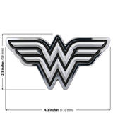 Wonder Woman 3D Car Badge (Black and Chrome)