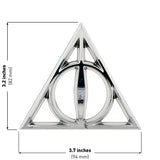 Harry Potter Deathly Hallows 3D Car Badge (Chrome)