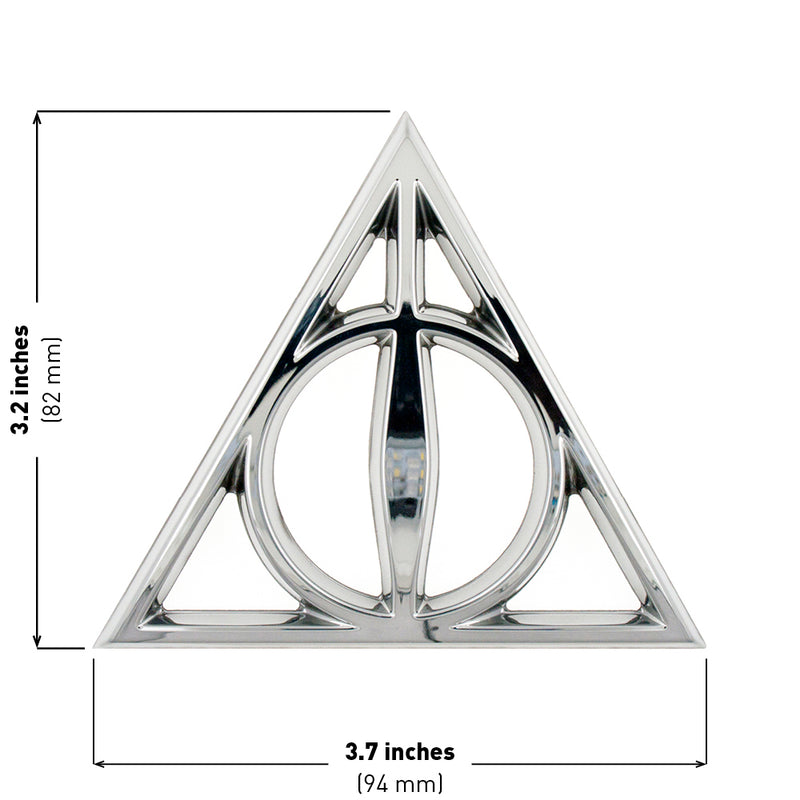 Harry Potter Deathly Hallows 3D Car Badge (Chrome)