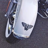 Wonder Woman 3D Car Badge (Black and Chrome)