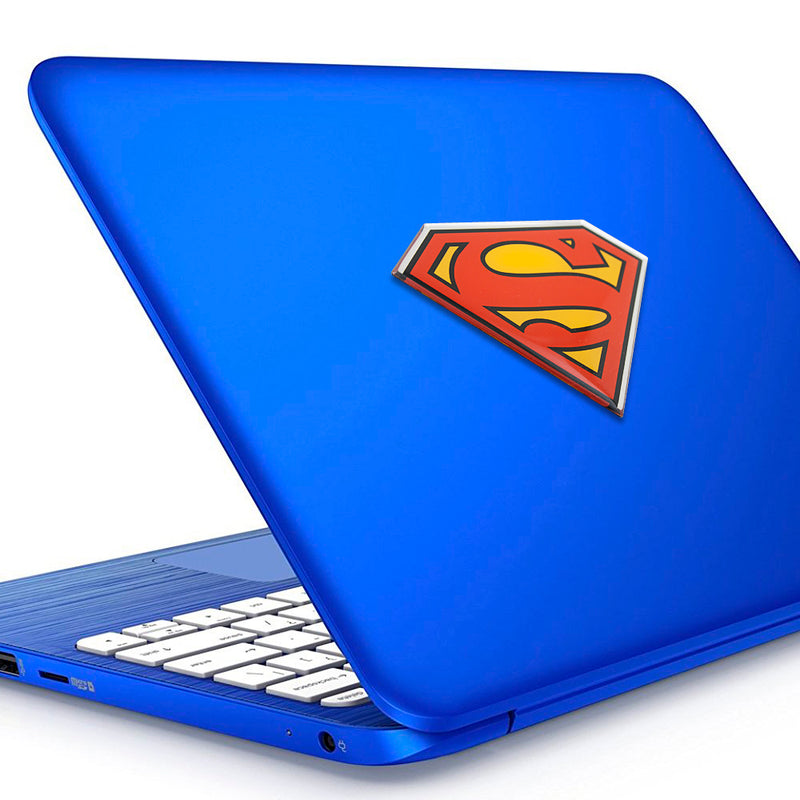 Superman Logo Decal (Black, Red, Yellow and Chrome)
