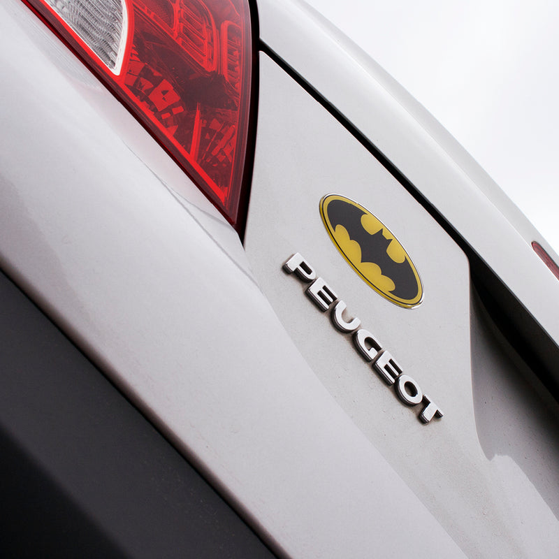 Batman 1989 Logo Decal (Black, Yellow and Chrome)