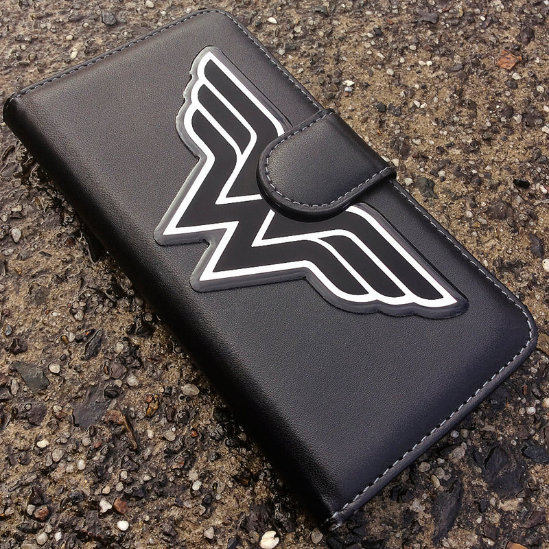 Wonder Woman Logo Decal (Black and Chrome)