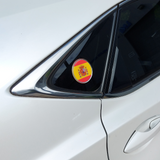Spanish Flag Car Decal (3" Round)