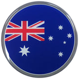 Australian Flag Car Decal (3" Round)