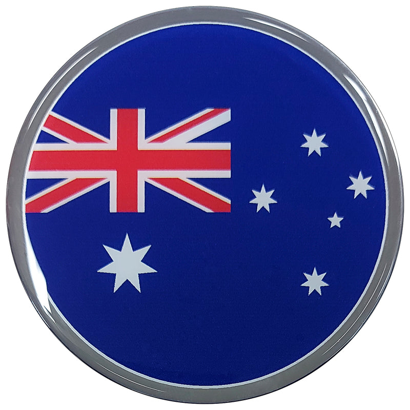Australian Flag Car Decal (3" Round)