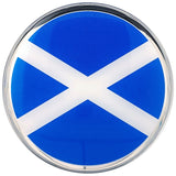 Scottish Flag Car Decal (3" Round)
