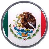 Mexican Flag Car Decal (3" Round)